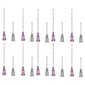 Kit 10 Micro Cânula 18G/70mm Com Agulha 18G P/ Preenchimento Facial
