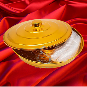 BANDEJA COMPOSTA DE SANTA-CEIA DOURADA