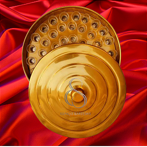 BANDEJA MD DE SANTA-CEIA DOURADA