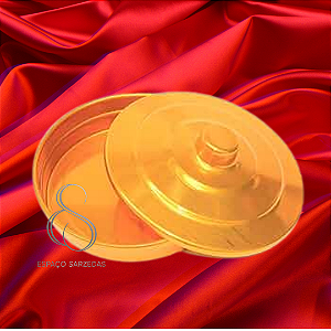 BANDEJA DOURADA PARA PÃO - SANTA CEIA