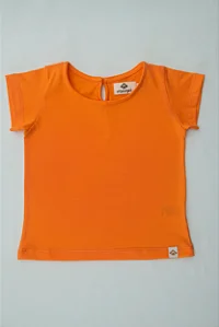 Camiseta Domênica Lisa Laranja
