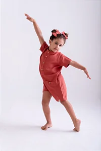 Macaquinho Cira Linho Goiaba