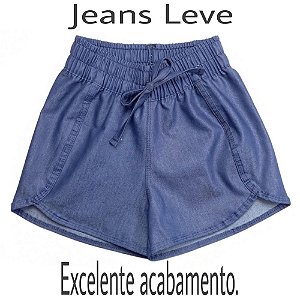 Shorts Jeans Leve Infantil Juvenil Roupa De Criança
