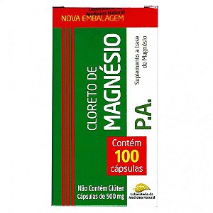 Cloreto de Magnesio P.A 100caps 500mg MEDINAL