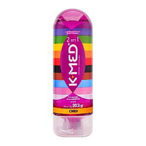 K-Med Lgbtqia+ 2 Em 1 Lubrificante Íntimo 203G Cimed