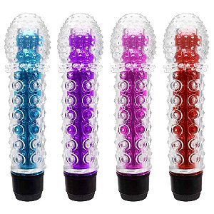 Vibrador Personal Capa Texturizada Ventosas Sexy Import