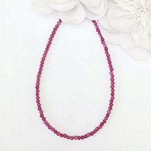COLAR TURMALINA PINK FACETADO