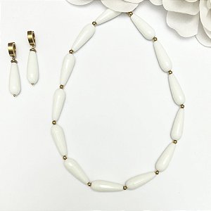 COLAR LUX ÔNIX BRANCO