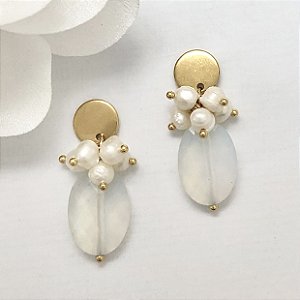 BRINCO GLAM PEDRA DA LUA