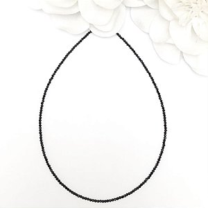 COLAR HEMATITA FACETADA