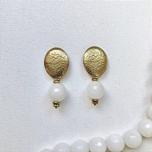 BRINCO ROMA JASPE MILK DOURADO