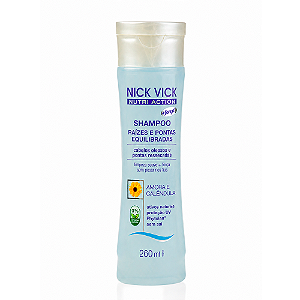 Shampoo Raízes e Pontas Equilibradas Nick Vick Nutri Action 260ml