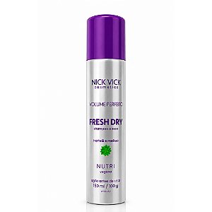 Shampoo a Seco Hortelã e Melissa Nick Vick Nutri 150ml