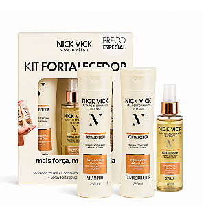 Kit Fortalecedor Nick Vick Alta Performance Intense (Shampoo, Condicionador e Spray)