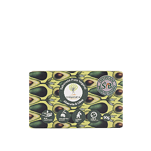 Orgânica Abacate & Oliva Sabonete em Barra Vegetal 90g