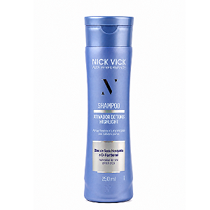 Shampoo Nick Vick Ativador de Tons Loiros Highlight Alta Performance 250ml