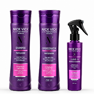Kit Matizador Loiros Nick Vick Alta Performance (3 produtos)