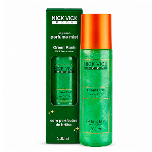 Body Splash Nick Vick Perfume Mist Body Green Rush 200ml