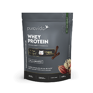 Puravida Whey Protein Isolado Chocolate Língua de Gato 450g