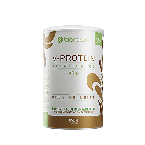 Bioroots Proteína V-protein Plant Based Doce de Leite 450g