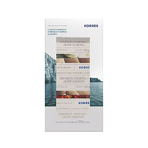 Kit Korres Rhodes Island Sabonetes em Barra (3 Produtos)