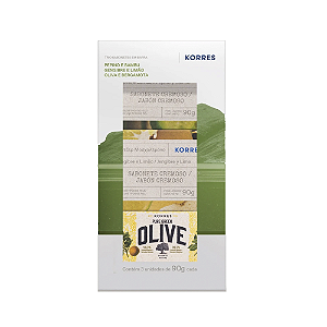 Kit Korres Creta Island Sabonetes em Barra (3 produtos)