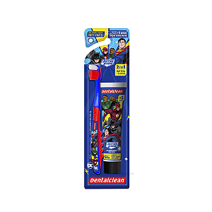 Dentalclean Kit Escova Macia + Gel Dental Heróis Infantil