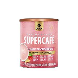 Super Nutrition Supercafé Chocolate Branco com Morango 220g