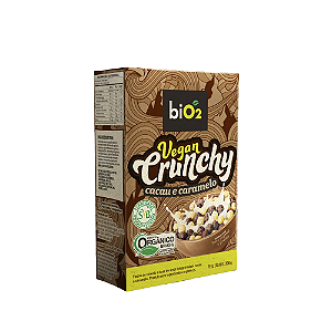 biO2 Vegan Crunchy Cereal Matinal Cacau e Caramelo 200g