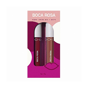 Kit Boca Rosa Noite + Dia Hidra Vermelho + Hidra Bege