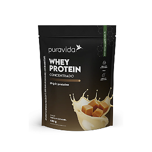Puravida Vanilla Caramel Whey Concentrado 450g