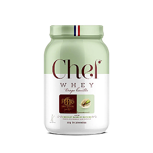 Chef Whey Chocolate Branco e Pistache Paris 6 Proteina Zero Lactose 800g