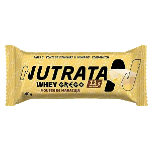 Whey Grego Bar Mousse De Maracujá 40G Nutrata
