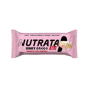 Whey Grego Bar Morango Com Chantilly 40G Nutrata