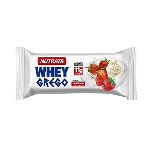 Whey Grego Bar Morango Com Chantilly 40G Nutrata