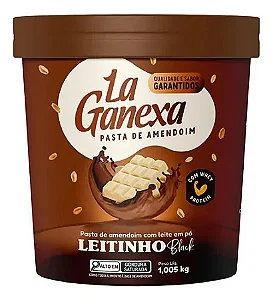 Pasta De Amendoim Leitinho Black 1Kg Lá Ganexa