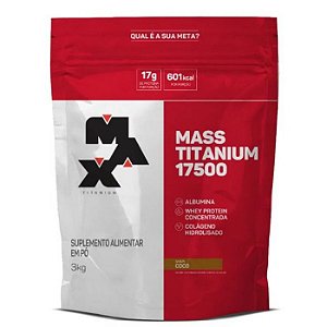 Mass Titanium Refil 3Kg Chocolate Max Titanium