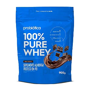 100% Pure Whey Refil 900G Chocolate - Probiótica