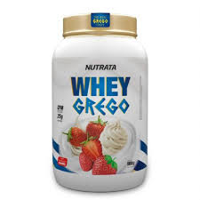 Whey Grego Pote Morango Com Chantilly 900G Nutrata