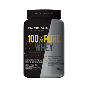 100% Pure Whey Pote 900G Cookies - Probiótica