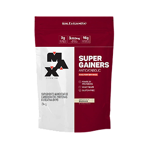 Super Gainers Refil 3Kg Baunilha Max Titanium