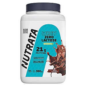 Whey Zero Lactose Sabor Chocolate 900Gr - Nutrata