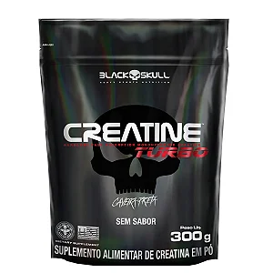 Refil Creatine Turbo 300G Sem Sabor Black Skull