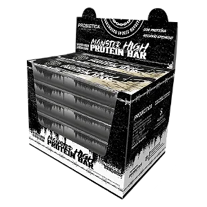 Monster High Protein Bar Sorvete De Flocos 8Un - Probiotica