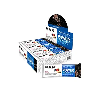 Power Protein Bar Frutas Vermelhas Display C/8 Max Titanium