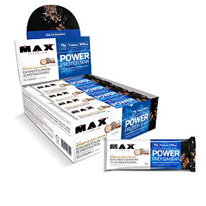 Power Protein Bar Bombom De Avelã Com Coco C/12 Max Titanium