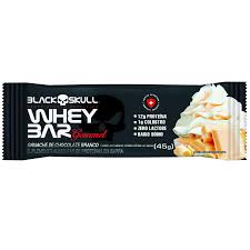 Whey Bar Ganache Choc. Branco 45G - Black Skull