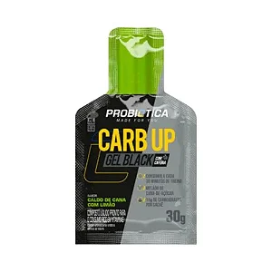 Carb Up Gel Black Sachê 30G Caldo De Cana Com Limão Probiotica