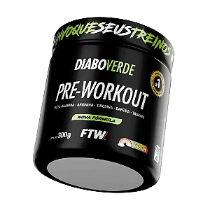 Diabo Verde #Pre-Workout Arco-Íris 300g FTW