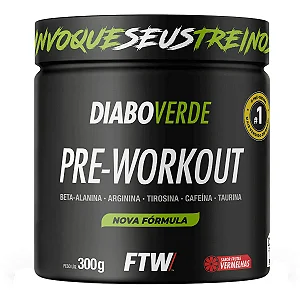 Diabo Verde #Pre-Workout Frutas Vermelhas Mansão Maromba 250G  Ftw